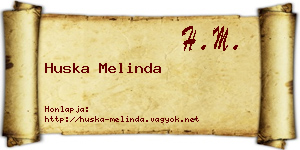 Huska Melinda névjegykártya
